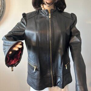 PELLE STUDIOS BLACK SOFT LEATHER JACKET SZ XL